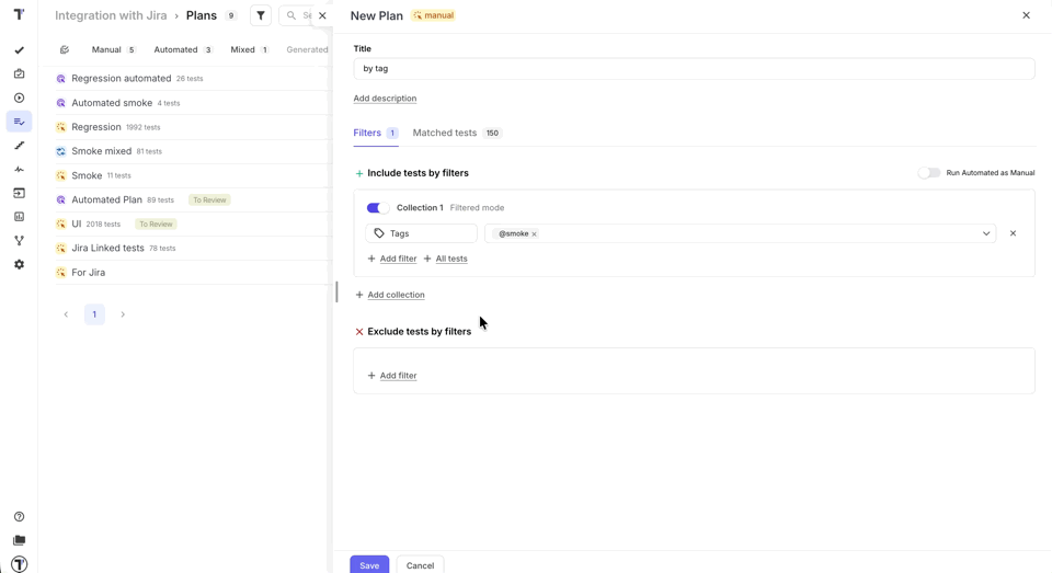 Run Automated as Manual toggle